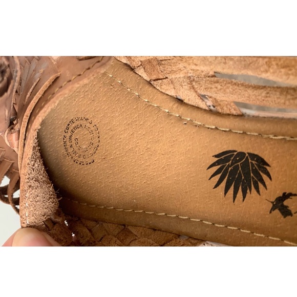 Tan Tassel Huaraches - Picture 3 of 4